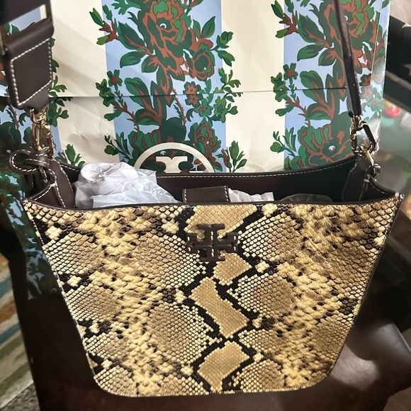 Snakeskin Tory Burch Crossbody - Picture 5 of 6